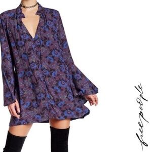 Free People Floral Print Top